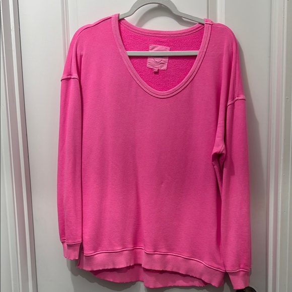 aerie Tops - Aerie Bright Pink Sweatshirt